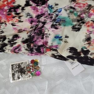 NWT Anthropologie Earings & Oasis Scout Romper - Parker.  Size Medium